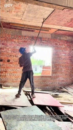 "Smart Way to Remove Wall Ceiling Boards! 🛠️ DIY Demolition Trick"