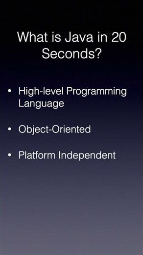 What is Java in 20 Seconds? | PrepLoop #shorts