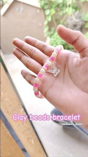 “Easy DIY Clay Bead Bracelet — No Experience Needed”🩷🩷💖🩷