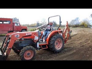Kubota L3430 Tractor with Bush Hog M246 Loader