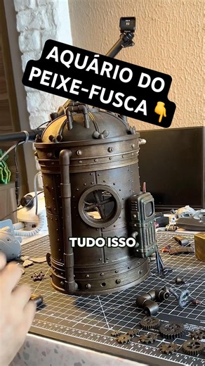 Aquário Steampunk: o Diorama do Peixe-Fusca!