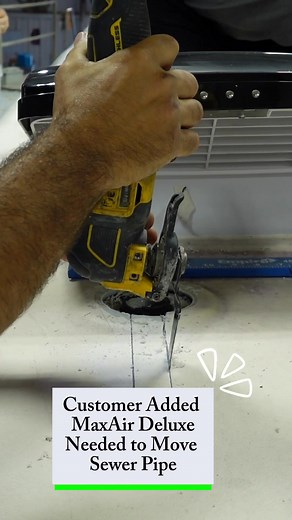 🚐💨 This RV came in with a MaxxAir Fan Deluxe that couldn’t close because the sewer fixture was in the way! We removed the fixture, resprayed, and sealed it back in with FlexArmor® — fully watertight and 100% repairable. 💪 No matter where your FlexArmor roof was installed, any of our 40 Nationwide Network locations can take care of repairs or adjustments. That’s the FlexArmor difference — the only sprayed RV roof system with a lifetime, no-leak guarantee and nationwide support. 🌎🔧 #FlexArmor