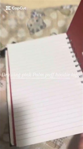 Drawing pink Palm puff logo 🎀✨ #pinkpalmpajamas #pinkpalmpuff