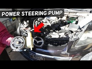 HOW TO REMOVE AND REPLACE POWER STEERING PUMP ON MAZDA CX-7 CX7