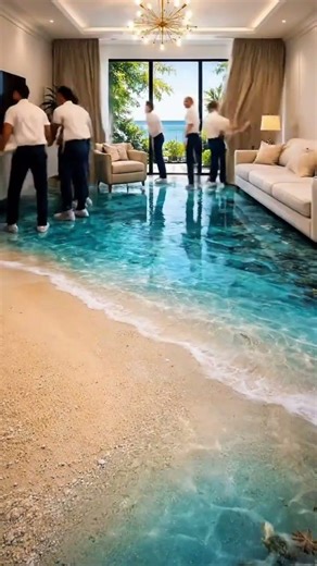 From Empty Room to Luxury Ocean Floor Living Room 🌊✨ (ASMR Timelapse)