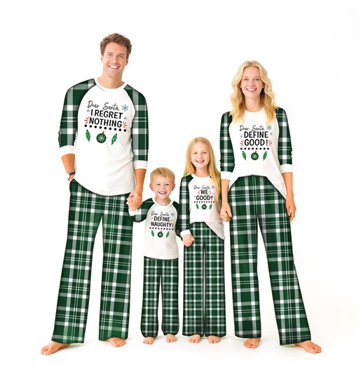 Family Christmas pajamas set, holiday pajamas set, suitable for family, soft and comfortable, with various styles