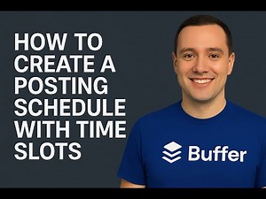 Create a Social Media Posting Schedule with Time Slots in Buffer (Easy Guide)