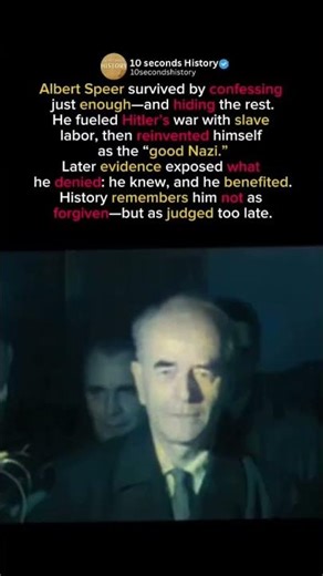 The “Good Nazi” Myth — Albert Speer Exposed #shorts