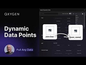 Oxygen's Dynamic Data Points: Pull Data Dynamically from WordPress