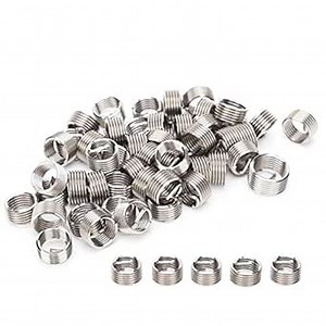 50Pcs M10 Wire Thread Inserts Male Female Reducing Nut Repair Tool Stainless Steel Fastener M10x1.25(3D)