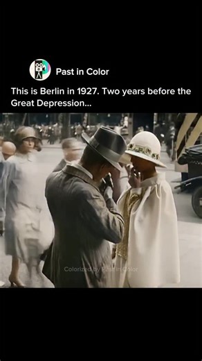 Past in Color I Restored & Colorized History on Instagram: "Colorized and Restored Footage – Berlin, Germany in 1927 🇩🇪 A vivid look at Berlin in 1927, at the height of the Weimar Republic. Streetcars glide past busy intersections, pedestrians weave through the crowds, and the pulse of the city feels fast, confident, and unmistakably modern. This was a decade of transformation — culture, fashion, and industry were evolving rapidly, and Berlin stood at the center of it all. In these scenes, his
