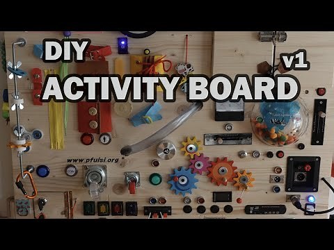 Activity Board/ BUSY BOARD v1: Birthday present | DIY with PFuisi - MAKE IT :)