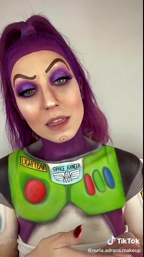 Maquillaje Buzz Lightyear de Toy Story | Tutorial de Maquillaje Bruja Medieval 💜💚