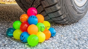 10M views · 157K reactions | Crushing Crunchy & Soft Things by Car! EXPERIMENT CAR vs BOUNCING BALLS | Best Life Hacks & Experiments | Facebook