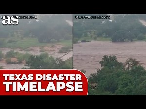 Llano River FLOODS in 50 MINUTES: Shocking TIMELAPSE captures TEXAS DISASTER