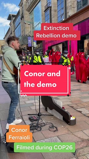 Extinction Rebellion Protest in Glasgow during COP26