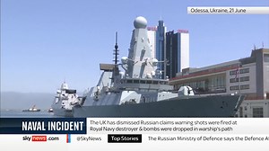 51K views · 333 reactions | The UK has dismissed Moscow's claims that warning shots were fired at the Royal Navy destroyer and that bombs were dropped in the warship's path. Former Royal Navy officer - Rear Admiral Chris Parry - gives his assessment on the war of words between the Russian forces and the British Navy. Read more here  https://trib.al/iCtLsRh | Sky News | Facebook