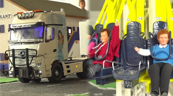 Mega Display of RC Trucks, Buses and Cranes at the Fair