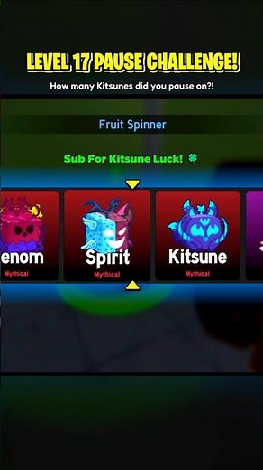 Only 0.0001% Can Beat the Kitsune Level 17! 🦊 (Blox Fruits) #bloxfruits #roblox