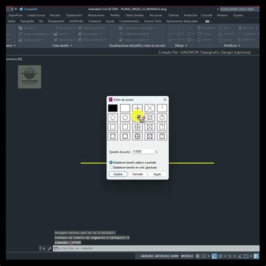 DIVIDE and PTYPE commands in AutoCAD | Divide and display points #technicaldrawing #surveyor #aut...
