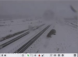 WisDOT traffic cameras show deteriorating travel conditions across northwestern WI. @511WI is reporting ice covered roads across the region. #SnowMeansSlow | Wisconsin Department of Transportation