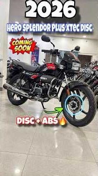 NEW Splendor Xtec Disc + ABS 2026 🏍️