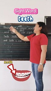 6.6K views · 53 reactions | Sight word -teeth #reading #spelling #vocabulary #education | Teacher Anne | Facebook