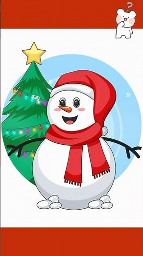 ⛄️ The Snowman 💕 #color #challenge #satisfying #asmr #video #fyp #shorts