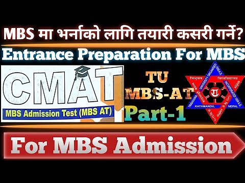 CMAT MBS Admission Test || Introduction to syllabus || Part-1
