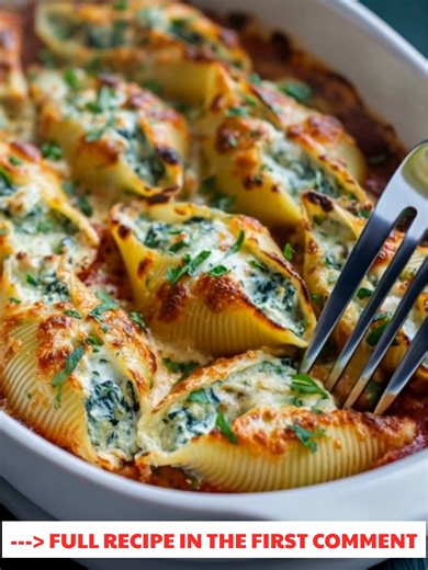 Ricotta 🚈 Stuffed Shells Ingredients 20–25 jumbo pasta shells 2 cups ricotta cheese ½ cup grated Parmesan cheese ..... Full Recipe in Coʍmеոτ 💬 🙀 | The Storybook Of Dreams & Beauty