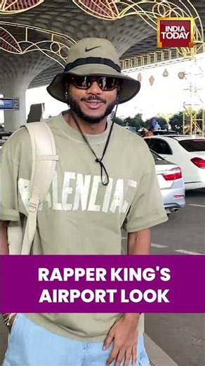 Indian Rapper King's Airport Look | #shorts