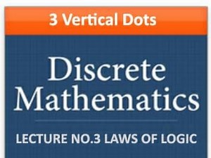 Lecture_3: Laws of Logic | URDU/HINDI