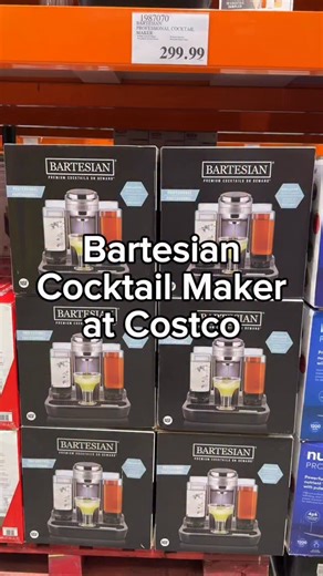 Costco Hype on Instagram: "This is the Costco find of the season, the @bartesian Professional Cocktail Maker for only $299.99 plus a free 4pk of cocktail capsules! Perfect for holiday hosting or gifting someone who loves a great cocktail at home. Available online at Costco.com and in select stores!  #BartesianPartner #costco #costcohype #costcodeals #costcohaul #costcofinds #costconew #costcobuys #shopping #shop #new #deal #bartesian #drink #drinks"