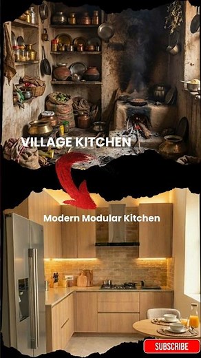 “This Village Kitchen Turned Into a Stunning Modular Kitchen 😍🔥” #hometransformation#kitchen #home