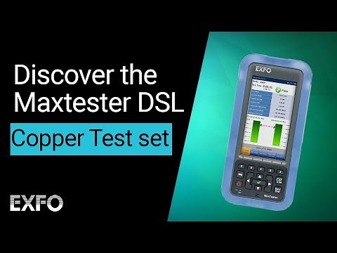 Copper test set (Voice & DSL circuits!) - Discover the Maxtester DSL