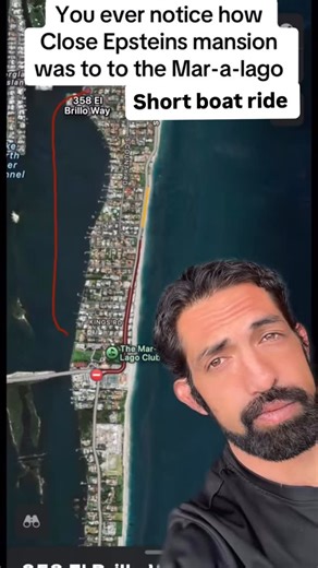 Christopher Cruz on Instagram: "It was 1.2 miles away. That’s a 2 to ten minute boat ride 🛥️ depending on how fast you’re diving. trump found the girls Epstein took to his mansion. 🤔 #viral #fyp #love #trending #foryou"