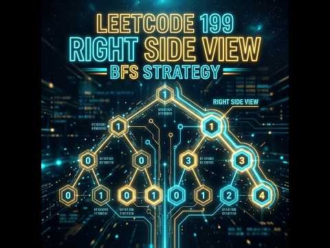 LeetCode 199: Binary Tree Right Side View in less than 5 minutes | BFS Level Order