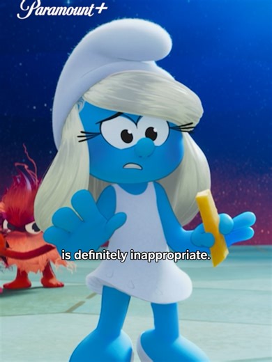 Imagine if Sound Effects Smurf wasn't there though?? #smurfs #rihanna #paramountplusuk