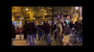 102K views · 638 reactions | Sevilla vs West Ham ( 09.03.2022). Frankfurt hooligans are trying to attack the pub where West Ham is located. | Ultras/Hooligans | Facebook