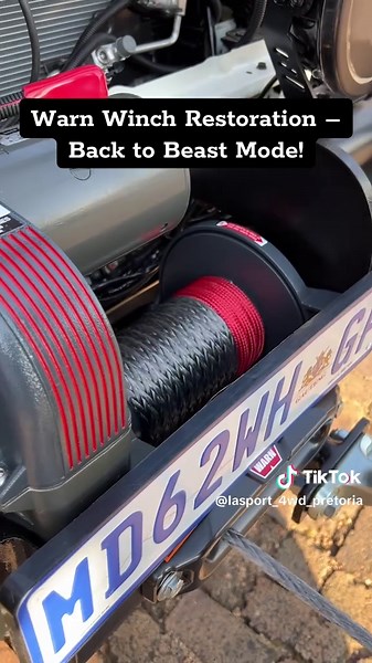 Warn Winch Restoration: Fully Serviced and Repainted