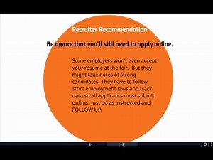 Make the Most of Connections--Networking Strategies & Leveraging Career Fairs