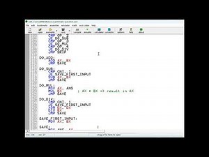 Assembly Language Tutorial: Multi-Digit Input from user + Arithmetic Operations (ADD, SUB, MUL, DIV)