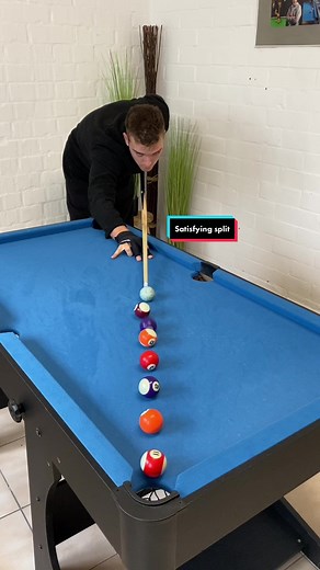 Satisfying Split in Billiards: Sunday Chill Mini Pool Session
