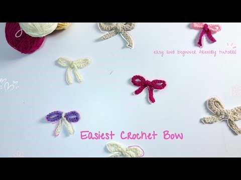 Easiest Crochet Bow for Beginners | Step-by-Step Tutorial