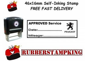 Approved Service Rubber Stamp PEUGEOT Garages Dealers Mobile & Home Mechanics  | eBay UK