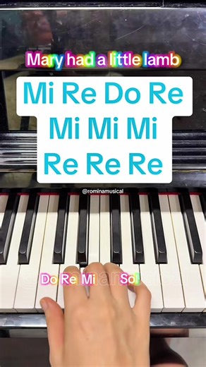 Mary Had a Little Lamb: Piano Tutorial