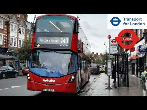 FULL ROUTE JOURNEY l London Bus Route 240 - Golders Green to Edgware Station l WDE2787 LV23 DHX