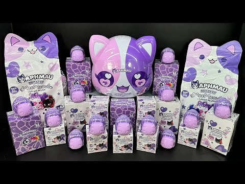 ASMR Huge APHMAU MeeMeow Plush Mystery Toys Oddly Satisfying Unboxing Collection