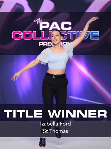 Time for a round of applause for our #PACFtLauderdale 2025 Title Winner...Izabella Ford from That's Dancing. Izabella won our Teen Title Competition in Ft Lauderdale, FL with the routine, “St Thomas”! Congratulations, Izabella! 👑 Did you know that all Title Winners have the opportunity to win a photoshoot and become a cover model for one of our competitions? See your studio director or contact us for more information! #PACCollective #TitleWinner #Title #DanceCompetition