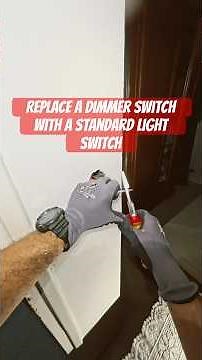 Replace a Dimmer Switch with a Standard Light Switch